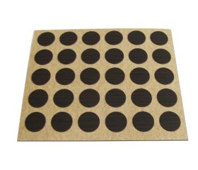 B7790-W Embellecedor Cubre-tornillos adhesivo. Madera Wengué. Ø 13 mm