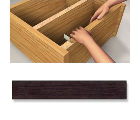 B7797-W Canto embellecedor Adhesivo. Madera Wengué. 19 mm x 5 m