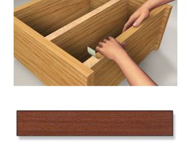 B7797-Z Canto embellecedor Adhesivo. Madera Sapeli. 19 mm x 5 m