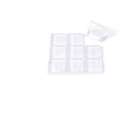 B7801-H Pastillas Protectoras Adhesivas. Transparente. 20 x 20 mm