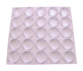 B7802-H Gotas protectoras adhesivas. Transparente. Ø 10 mm. Alto 5 mm