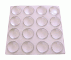 B7803-H Gotas protectoras adhesivas. Transparente. Ø 12 mm. Alto 6 mm