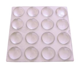 B7803-H Gotas protectoras adhesivas. Transparente. Ø 12 mm. Alto 6 mm