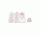 B7804-H Gotas protectoras adhesivas. Transparente. Ø 16 mm. Alto 8 mm