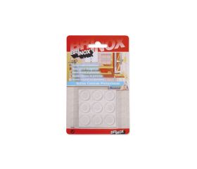 Mod. B7805-H Gotas protectoras adhesivas. Transparente. Ø 17 mm. Alto 3 mm [Blister 9 pastillas]