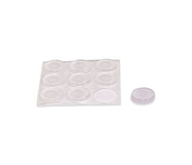 B7805-H Gotas protectoras adhesivas. Transparente. Ø 17 mm. Alto 3 mm