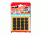 Mod. B7812-N Antideslizante de caucho. Negro. 16 x 20 mm [Blister 16 rectángulos]