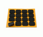 B7812-N Antideslizante de caucho. Negro. 16 x 20 mm