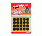 Mod. B7817-N Antideslizante de caucho. Negro. Ø 16 mm [Blister 20 discos]