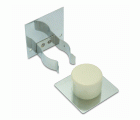 B7822-Q Retenedor inox y Tope para Puerta. Beige. 45 x 45 x 48 mm