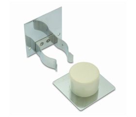 B7822-Q Retenedor inox y Tope para Puerta. Beige. 45 x 45 x 48 mm