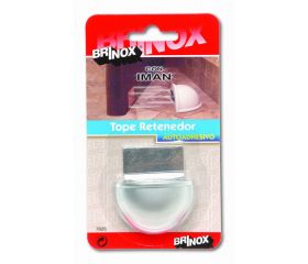 Mod. B7826-F Tope Retenedor con Imán. Cromado mate. 48 x 33 x 25 mm [Blister 1 unidad]