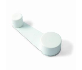 B7827-D Tope Retenedor Giratorio. Lacado Blanco. 32 x 102 x 22 mm