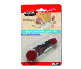 Mod. B7827-M Tope Retenedor Giratorio. Marrón. 32 x 102 x 22 mm [Blister 1 unidad]