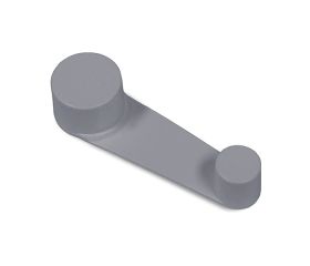 B7835-G Tope Retenedor Giratorio Plástico. Adhesivo. Gris. 32 x 102 x 22 mm