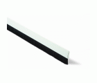 B8035-B Burlete Curvado de cepillo. Blanco. 100 cm