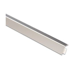 B8062 Ángulo metálico adhesivo. Aluminio. 250 cm. 20 x 20 mm