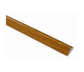 B8078 Ángulo metálico. Madera Clara. 250 cm. 25 x 25 mm