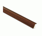 B8082 Ángulo metálico adhesivo. Madera Oscura. 250 cm. 20 x 20 mm
