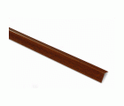B8087 Ángulo metálico. Madera Oscura. 250 cm. 20 x 20 mm