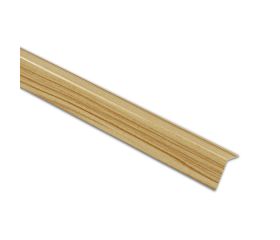 B8098 Ángulo metálico. Madera Pino. 250 cm. 25 x 25 mm
