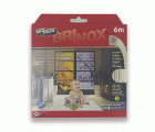 Mod. B8252-B Burlete puert y vent. Tipo "D".Adhes 9x6mm x 6m. Blanco. 6 m [Caja-display 1 rollo]
