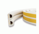 B8252-B Burlete puert y vent. Tipo "D".Adhes 9x6mm x 6m. Blanco