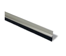 B8270-E Burlete aluminio pelo 25 mm. Inox. 100 cm