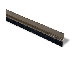 B8270-M Burlete aluminio pelo 25 mm. Marron. 100 cm