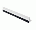 B8272-D Burlete aluminio goma 25 mm. Blanco. 100 cm