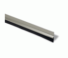 B8272-E Burlete aluminio goma 25 mm. Inox. 100 cm