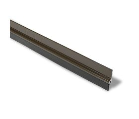 B8272-M Burlete aluminio goma 25 mm. Marron. 100 cm