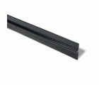 B8272-N Burlete aluminio goma 25 mm. Negro. 100 cm