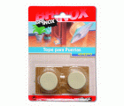 Mod. B9001-W Tope puerta adhesivo. Parquet beige. 45 x 45 x 21 mm [Blister 2 unidades]