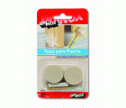 Mod. B9002-Q Tope puerta con tornillo invisible. Beige. Ø 30 x 19 mm [Blister 2 unidades]