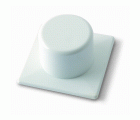 B9003-B Tope puerta plástico adhesivo. Blanco. 42 x 42 x 22 mm