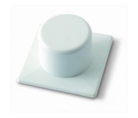 B9003-B Tope puerta plástico adhesivo. Blanco. 42 x 42 x 22 mm