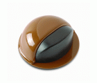 B9004-M Tope Acero para puertas adhesivo. Marrón. Ø 49 x 22 mm