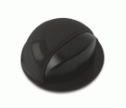 B9004-N Tope Acero para puertas adhesivo. Lacado negro. Ø 49 x 22 mm