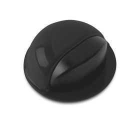 B9004-N Tope Acero para puertas adhesivo. Lacado negro. Ø 49 x 22 mm
