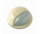 B9004-Q Tope Acero para puertas adhesivo. Beige. Ø 49 x 22 mm