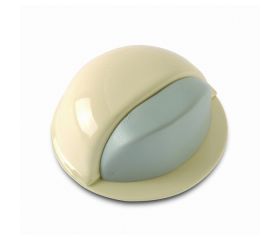 B9004-Q Tope Acero para puertas adhesivo. Beige. Ø 49 x 22 mm