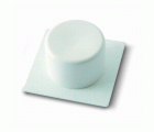 B9006-D Tope puerta Pequeño adhesivo. Lacado Blanco. 41 x 41 x 20 mm