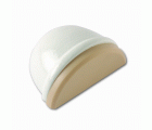 B9008-D Tope Madera Luxe adhesivo. Lacado Blanco. 48 x 37 x 25 mm