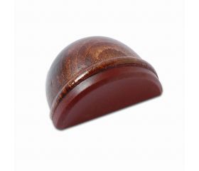 B9014-Z Tope Madera Luxe con Tornillo invisible. Sapeli. 48 x 37 x 25 mm