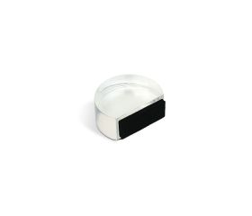B9019-H Tope Metacrilato adhesivo. Transparente. 46 x 38 x 19 mm (Plano)