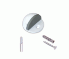 B9020-D Tope puerta con Pivote y tornillo. Lacado Blanco. Ø 44 x 25 mm