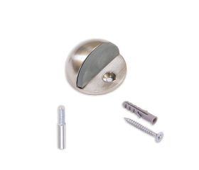 B9020-F Tope puerta con Pivote y tornillo. Inox satinado. Ø 44 x 25 mm