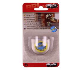 Mod. B9022-H Tope Metacrilato goma Transparente. Transparente. 42 x 39 x 23 mm (Ovalado) [Blister 1 unidad]