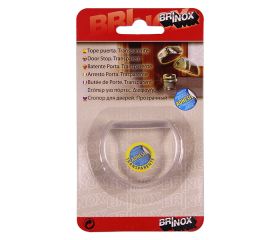 Mod. B9024-H Tope Metacrilato goma Transparente. Transparente. 46 x 38 x 19 mm (Plano) [Blister 1 unidad]